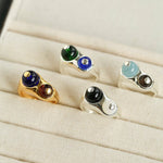 Summer New Colorful Glass Bead Open Ring - floysun