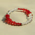 Sunlit Glow Gradient Red Agate Bracelet - floysun
