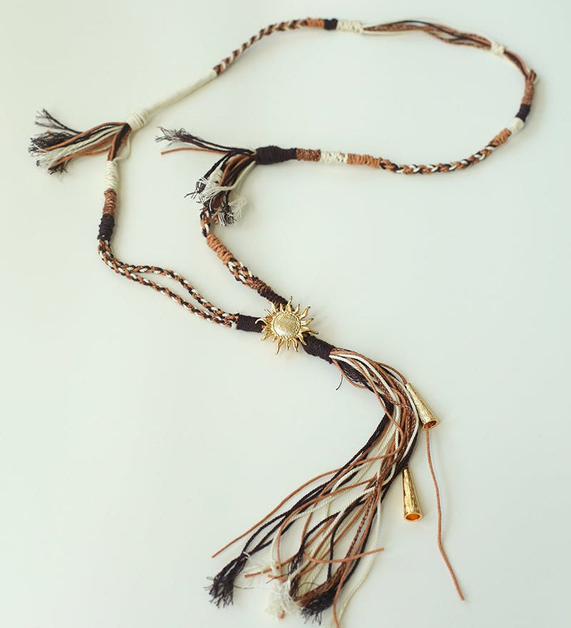 Sunrise Nomad Convertible Necklace Belt - Gold - floysun