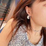 Swarovski Pearl Vintage Quilted Hoop Earrings - floysun