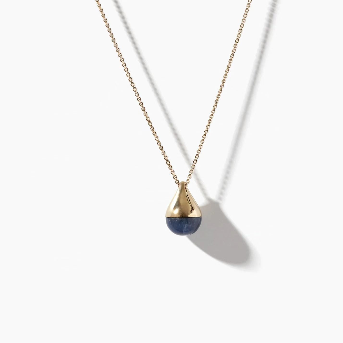 Teardrop Multi - Gem Pendant Necklace - floysun