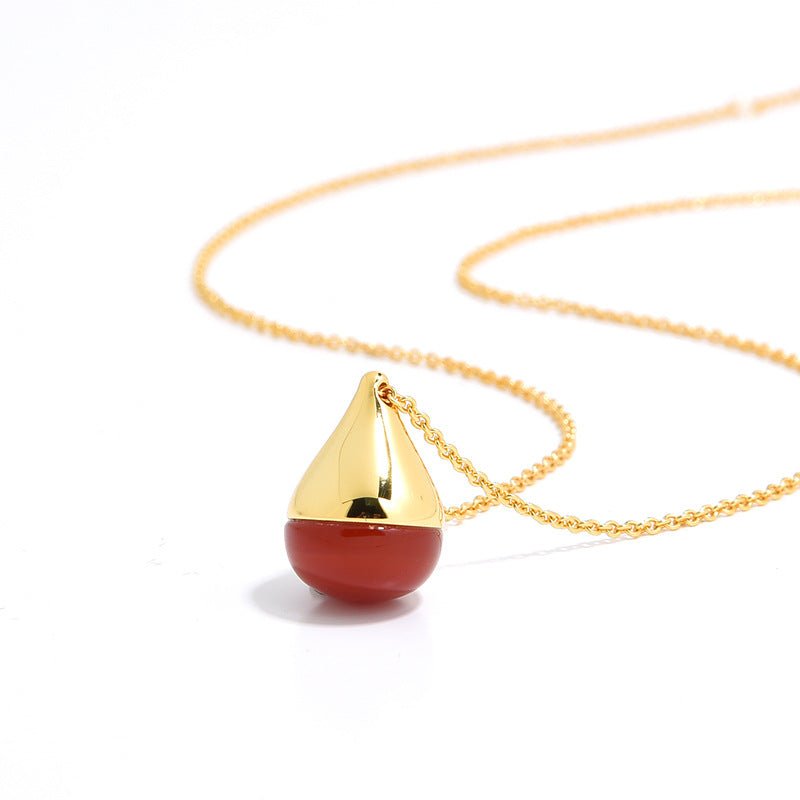 Teardrop Multi - Gem Pendant Necklace - floysun