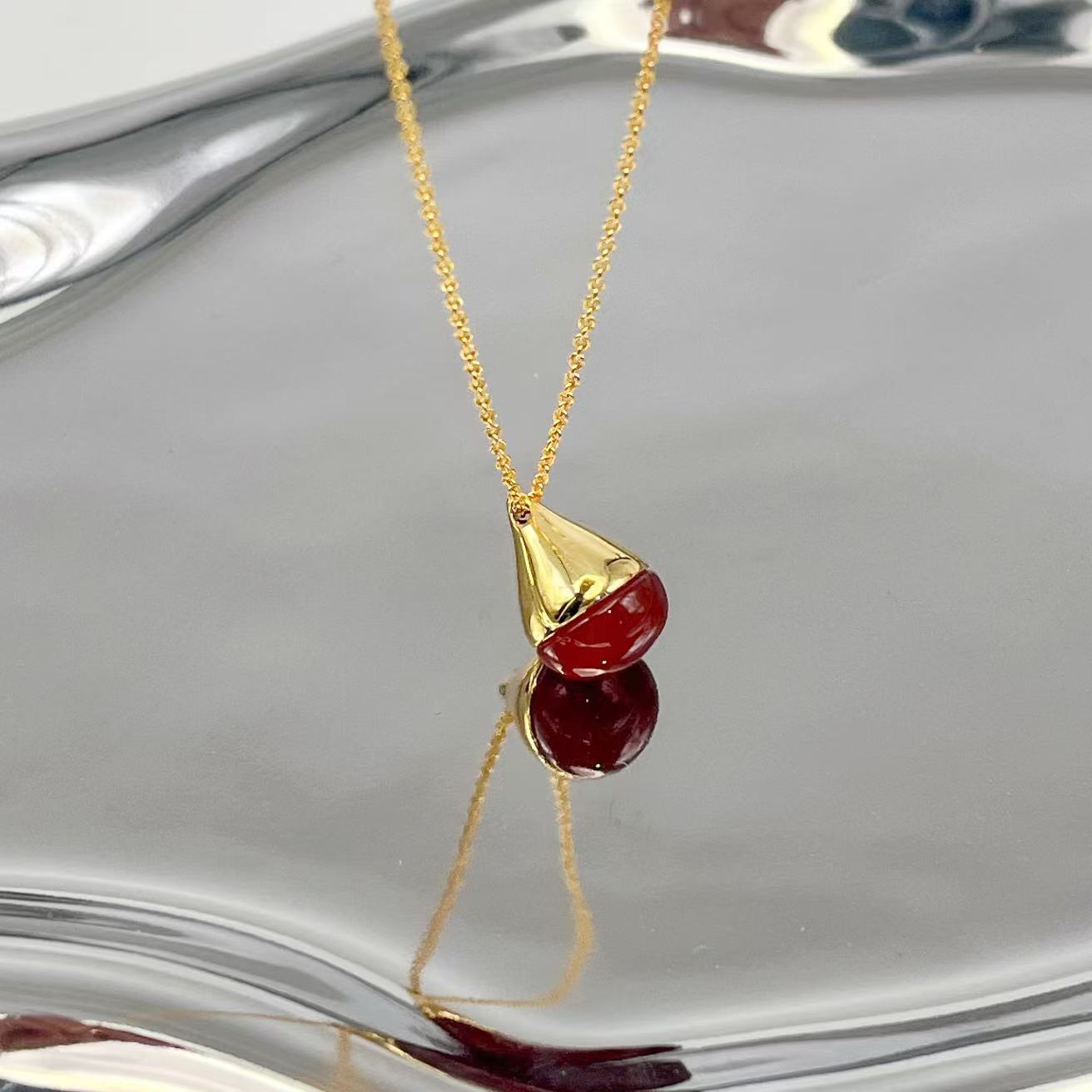 Teardrop Multi - Gem Pendant Necklace - floysun