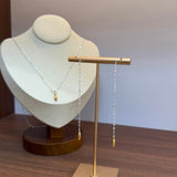 Teardrop Tassel Long Chain Drop Earrings - floysun