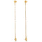 Teardrop Tassel Long Chain Drop Earrings - floysun