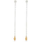 Teardrop Tassel Long Chain Drop Earrings - floysun