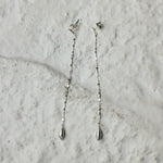 Teardrop Tassel Long Chain Drop Earrings - floysun