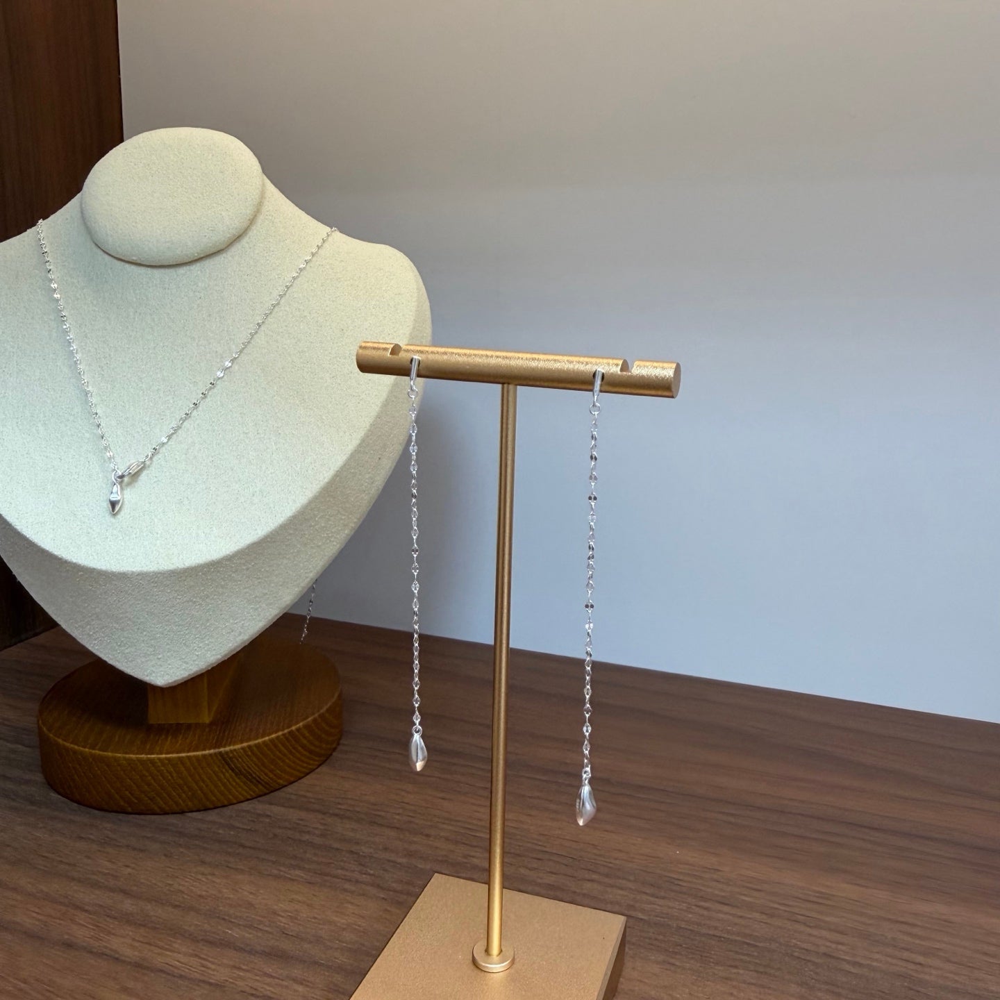 Teardrop Tassel Long Chain Drop Earrings - floysun