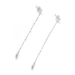 Teardrop Tassel Long Chain Drop Earrings - floysun