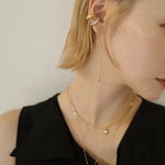 Teardrop Tassel Long Chain Drop Earrings - floysun