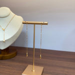 Teardrop Tassel Long Chain Drop Earrings - floysun