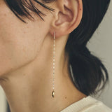 Teardrop Tassel Long Chain Drop Earrings - floysun