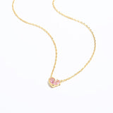 Teardrop Zircon Heart Necklace - floysun