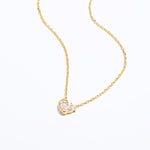 Teardrop Zircon Heart Necklace - floysun