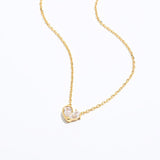 Teardrop Zircon Heart Necklace - floysun