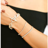 Textured Flat Snake Chain Bracelet - floysun