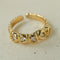 Textured Wrinkle Cubic Zirconia Open Ring - floysun