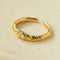 Textured Wrinkle Cubic Zirconia Open Ring - floysun