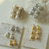 Three Baroque Pearl Long Drop Earrings - floysun