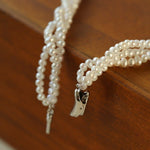 Three-Layer White Mini Pearl Collar Necklace - floysun