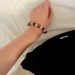 Tiger Eye & Freshwater Pearl Bracelet - floysun