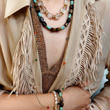 Tiger Eye & Turquoise Layered Bracelet - floysun