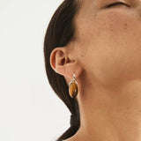 Tiger’s Eye Bead Drop Earrings - floysun
