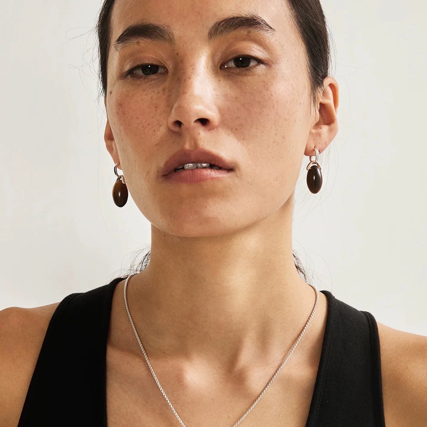 Tiger’s Eye Bead Drop Earrings - floysun