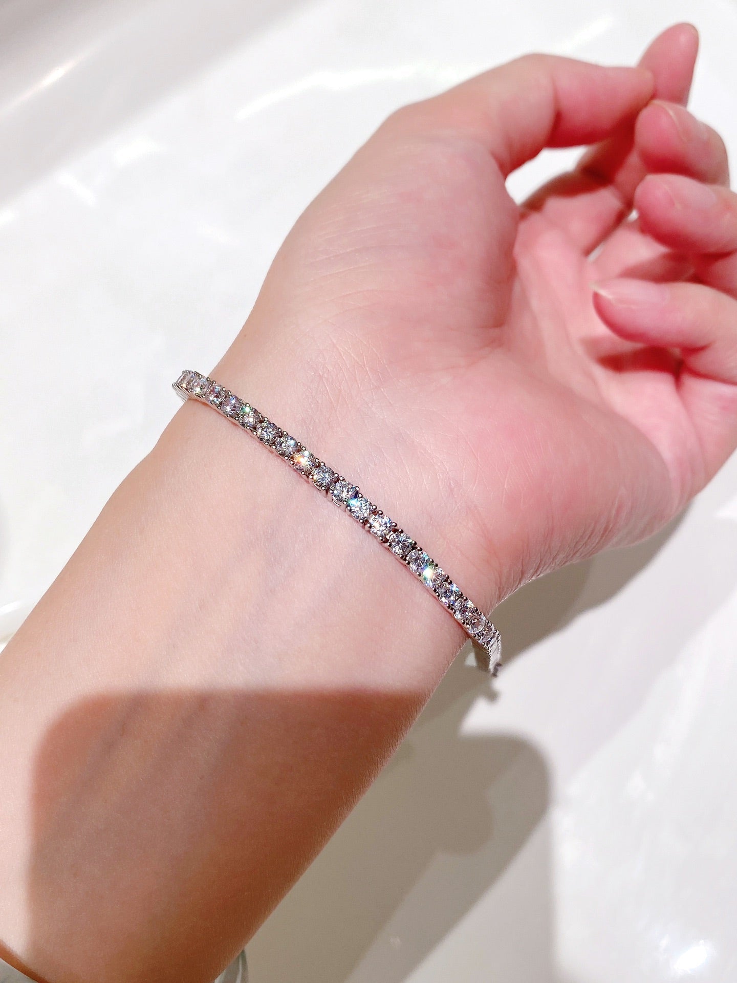 Timeless Brilliance Tennis Bracelet 10 - Point Stones - floysun