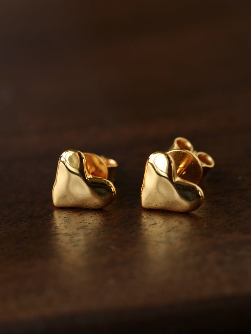 Tiny Heart Stud Earrings - floysun