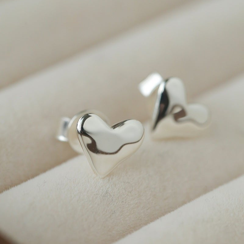 Tiny Heart Stud Earrings - floysun
