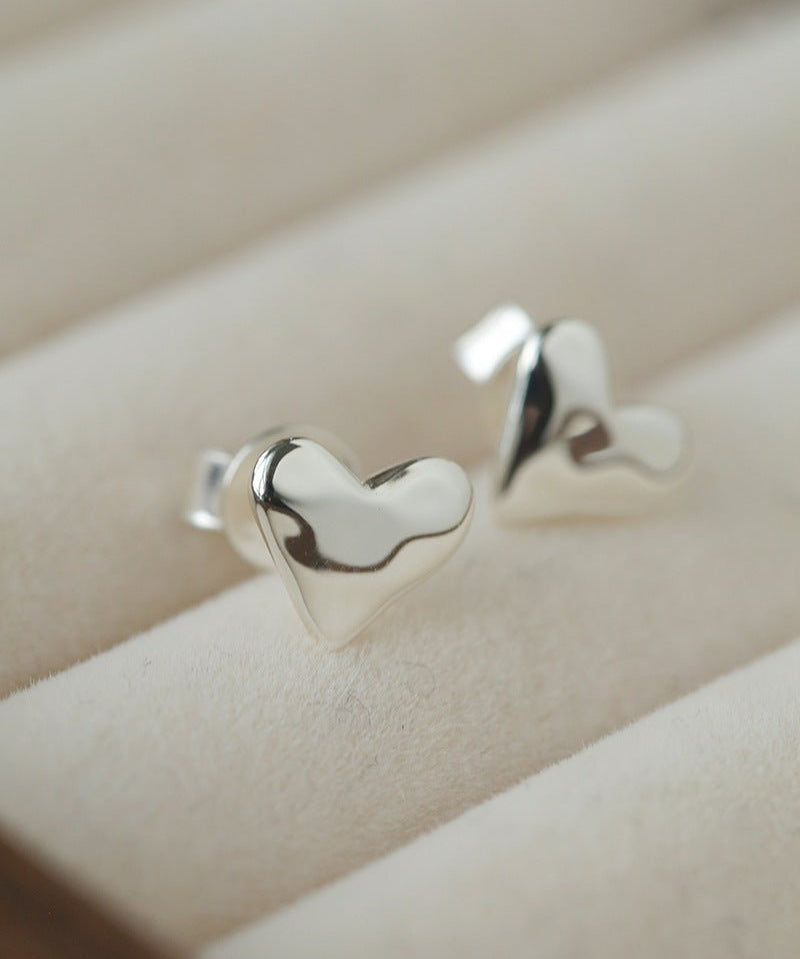 Tiny Heart Stud Earrings - floysun