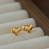 Tiny Heart Stud Earrings - floysun