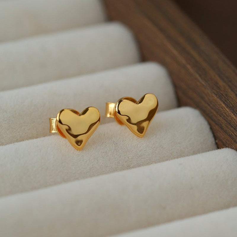 Tiny Heart Stud Earrings - floysun