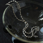 Tiny Silver Beans and Olive Beads Layered Necklace - floysun