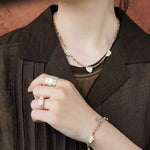 Totem Charm Stone Beaded Bracelet – Picture Jasper Earth Tones - floysun