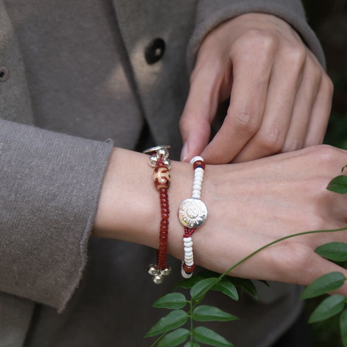 Totem White Turquoise Sterling Silver Bracelet - floysun