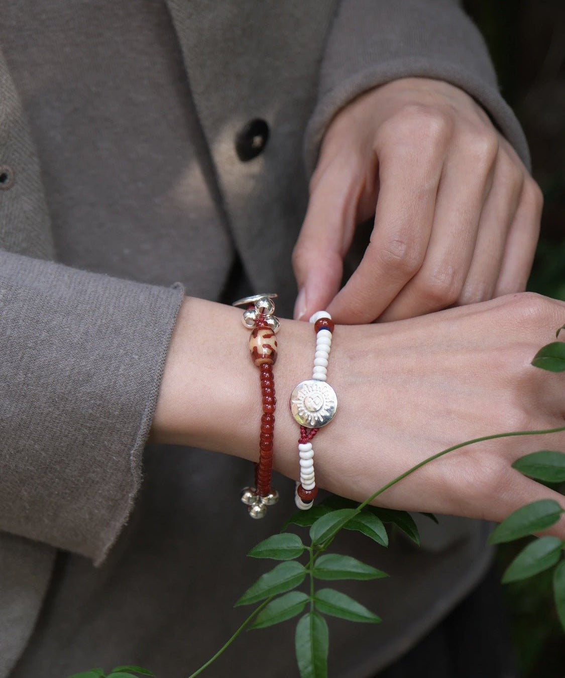 Totem White Turquoise Sterling Silver Bracelet - floysun