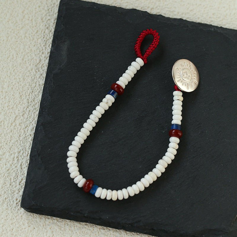 Totem White Turquoise Sterling Silver Bracelet - floysun