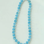 Tranquil Sky Blue Burst Crystal Necklace - floysun