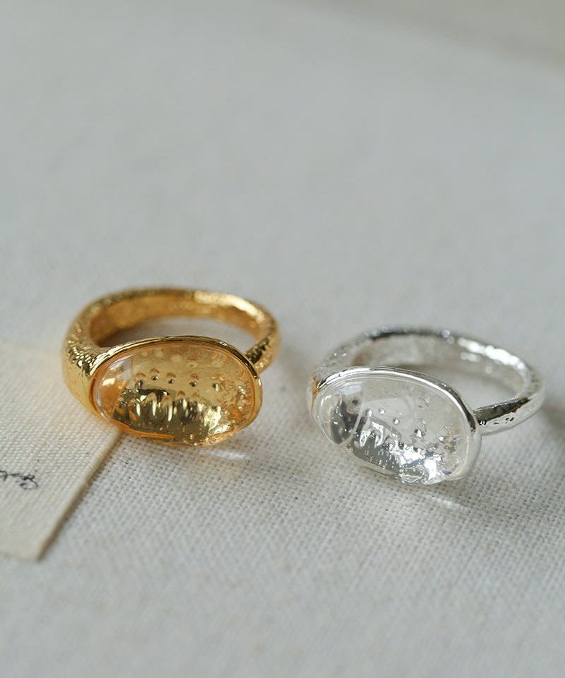 Transparent Crystal Open Ring - floysun