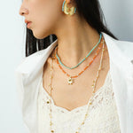 Tribal Echo Carved Totem Cutout Earrings - Gold - floysun