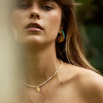 Tribal Echo Carved Totem Cutout Earrings - Gold - floysun