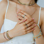 Tribal Totem Adjustable Beaded Ring - Lapis Lazuli - floysun