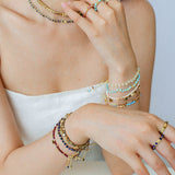 Tribal Totem Adjustable Beaded Ring - Lapis Lazuli - floysun