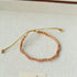 Tribal Totem Colorful Gemstone Braided Adjustable Bracelet - Green Garnet - floysun