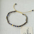 Tribal Totem Colorful Gemstone Braided Adjustable Bracelet - Green Garnet - floysun