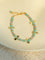 Tropical Breeze Bracelet | Amazonite Beads with Golden Sequin Charms - floysun