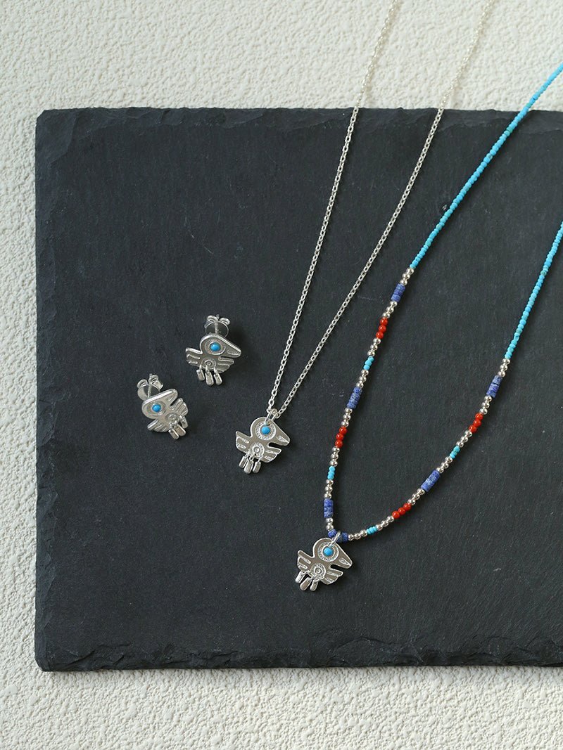 Turquoise Bird Necklace - floysun