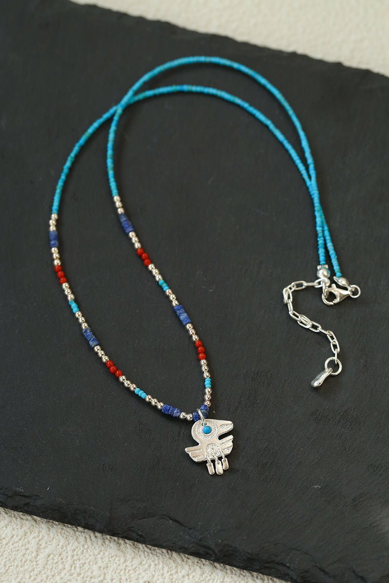 Turquoise Bird Necklace - floysun